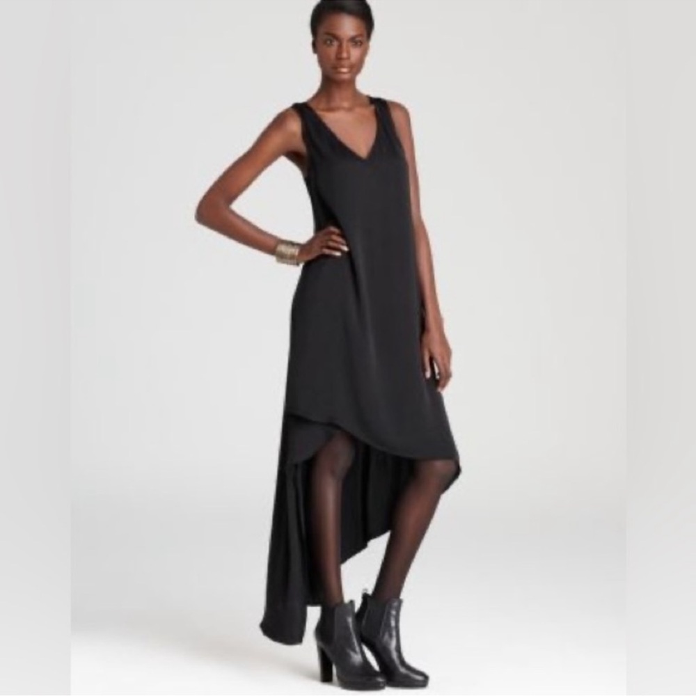 BCBGMaxAzria Avery High Low Dress — Black